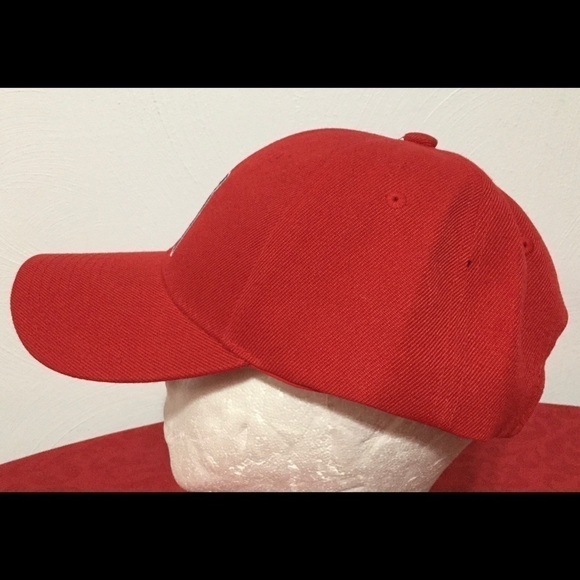 ANAHEIM ANGELS OSFA Red MLB Hat Baseball Cap NEW! - Picture 4 of 7